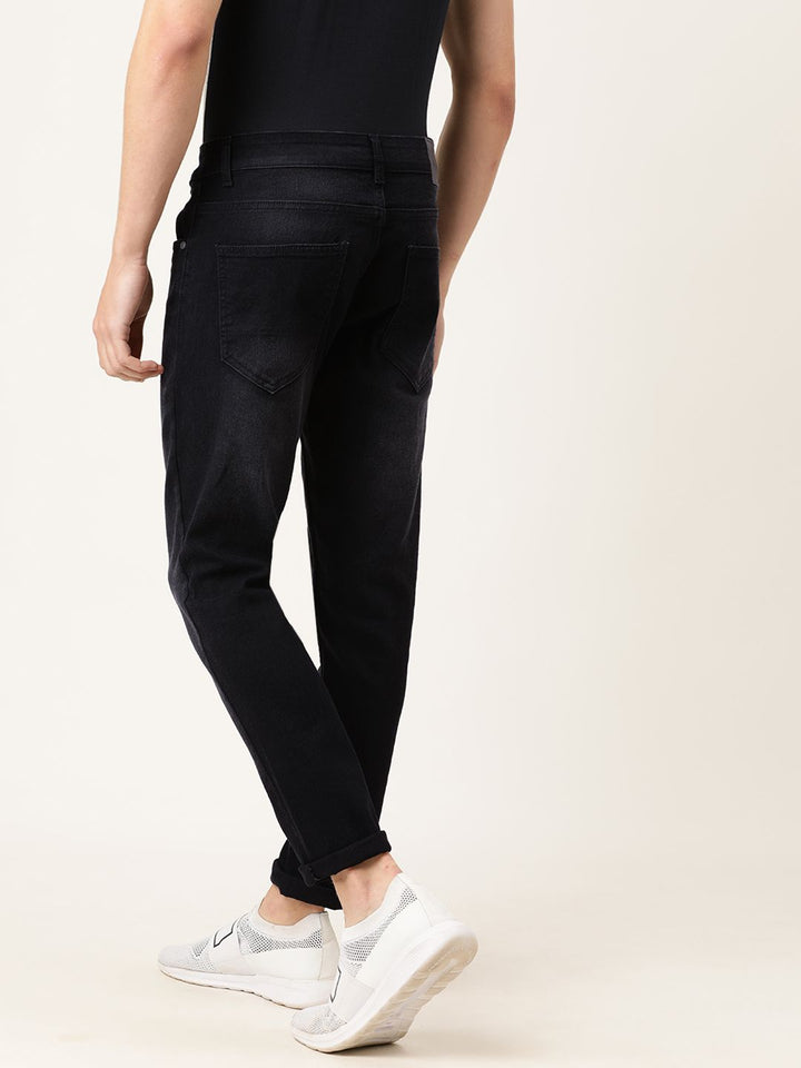 The Indian Garage Co Men Black Slim Fit Mid-Rise Clean Look Jeans