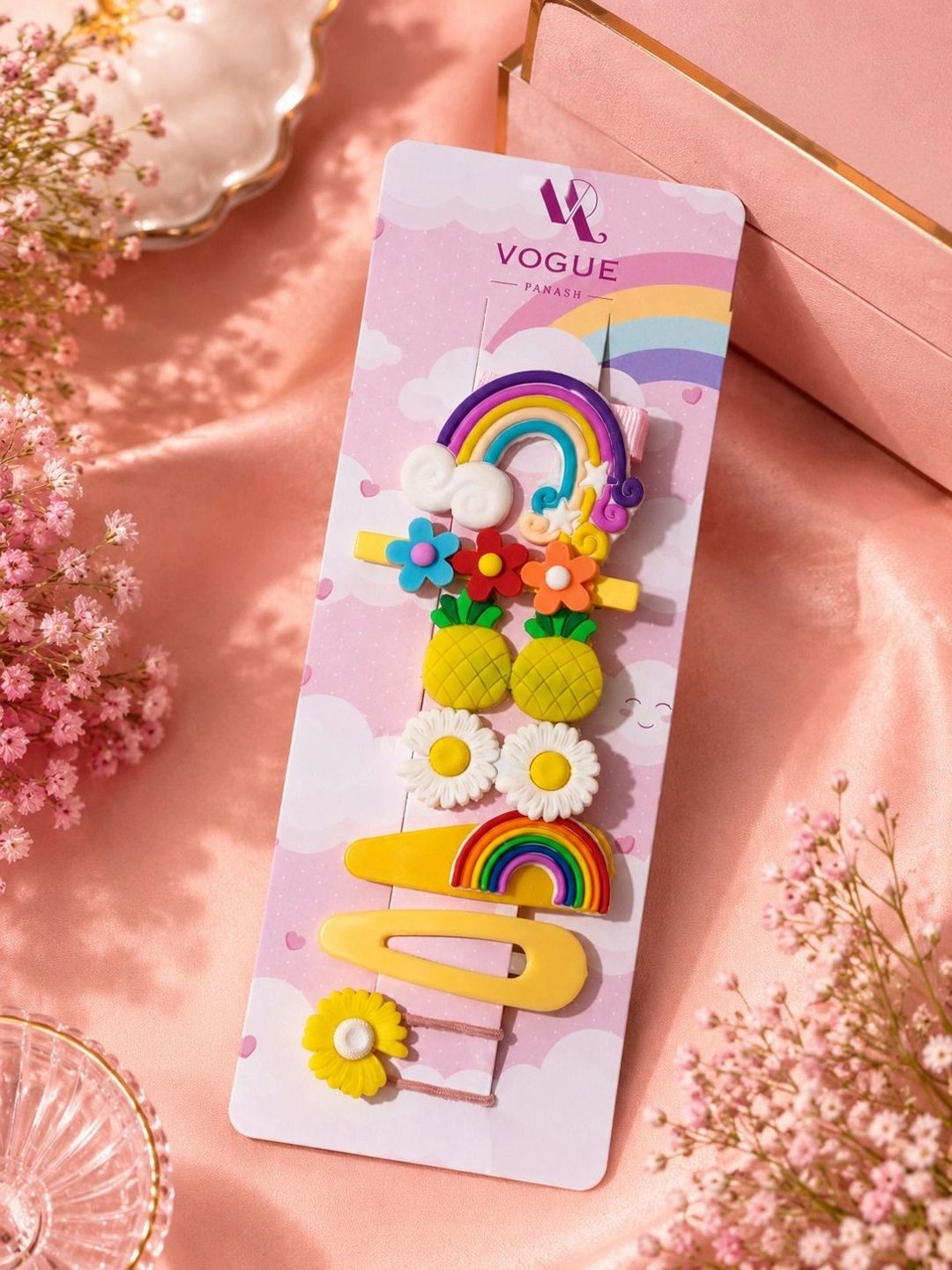 VOGUE PANASH Set Wanita 5 Set Aksesori Rambut Berhias