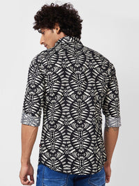 SPYKAR Men Slim Fit Printed Cotton Casual Shirt