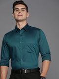 Raymond Pure Cotton Textured Slim Fit Opaque Formal Shirt