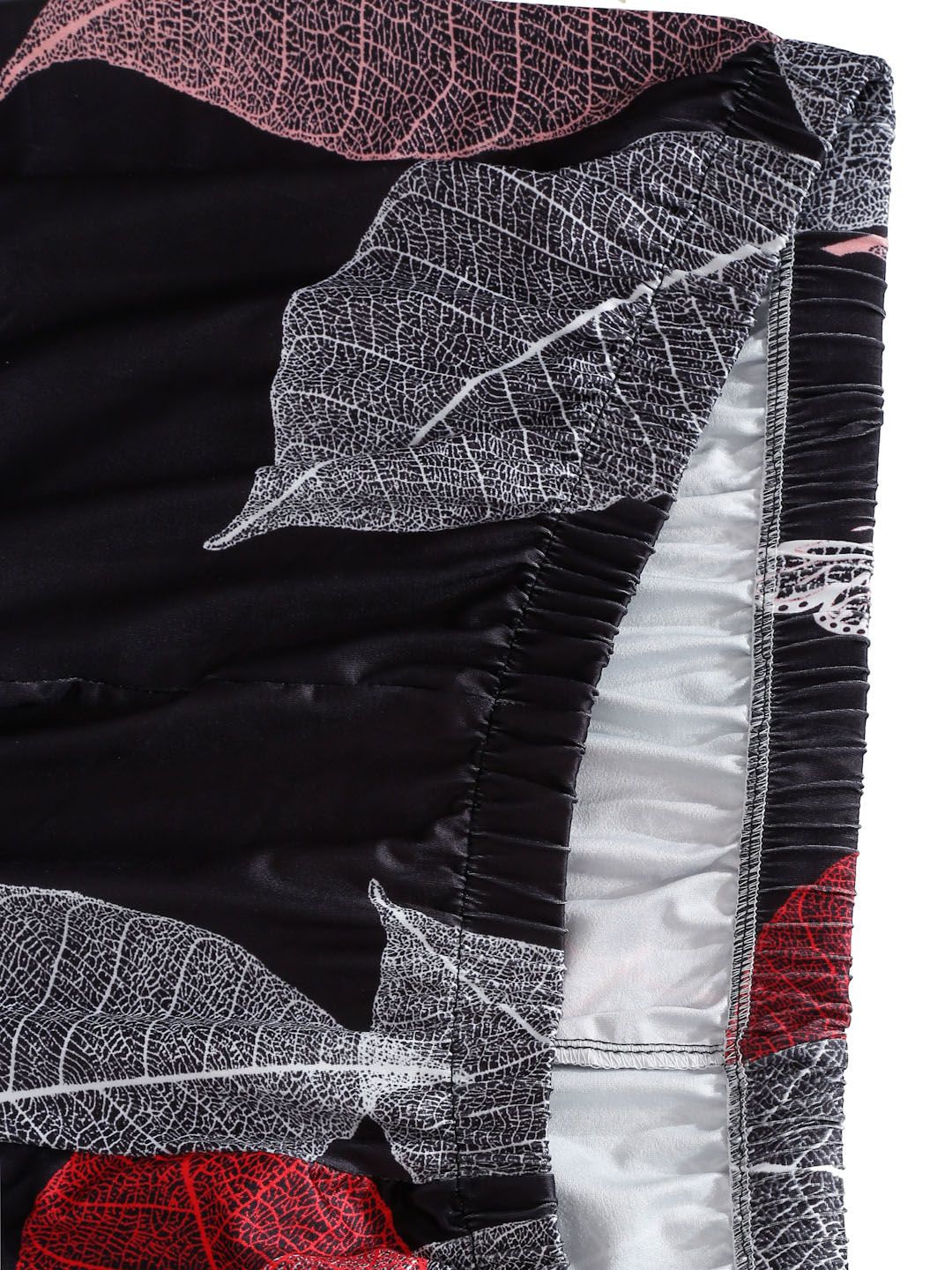 Cortina Black & Red Quirky Printed 1 Seater Sofa Cover