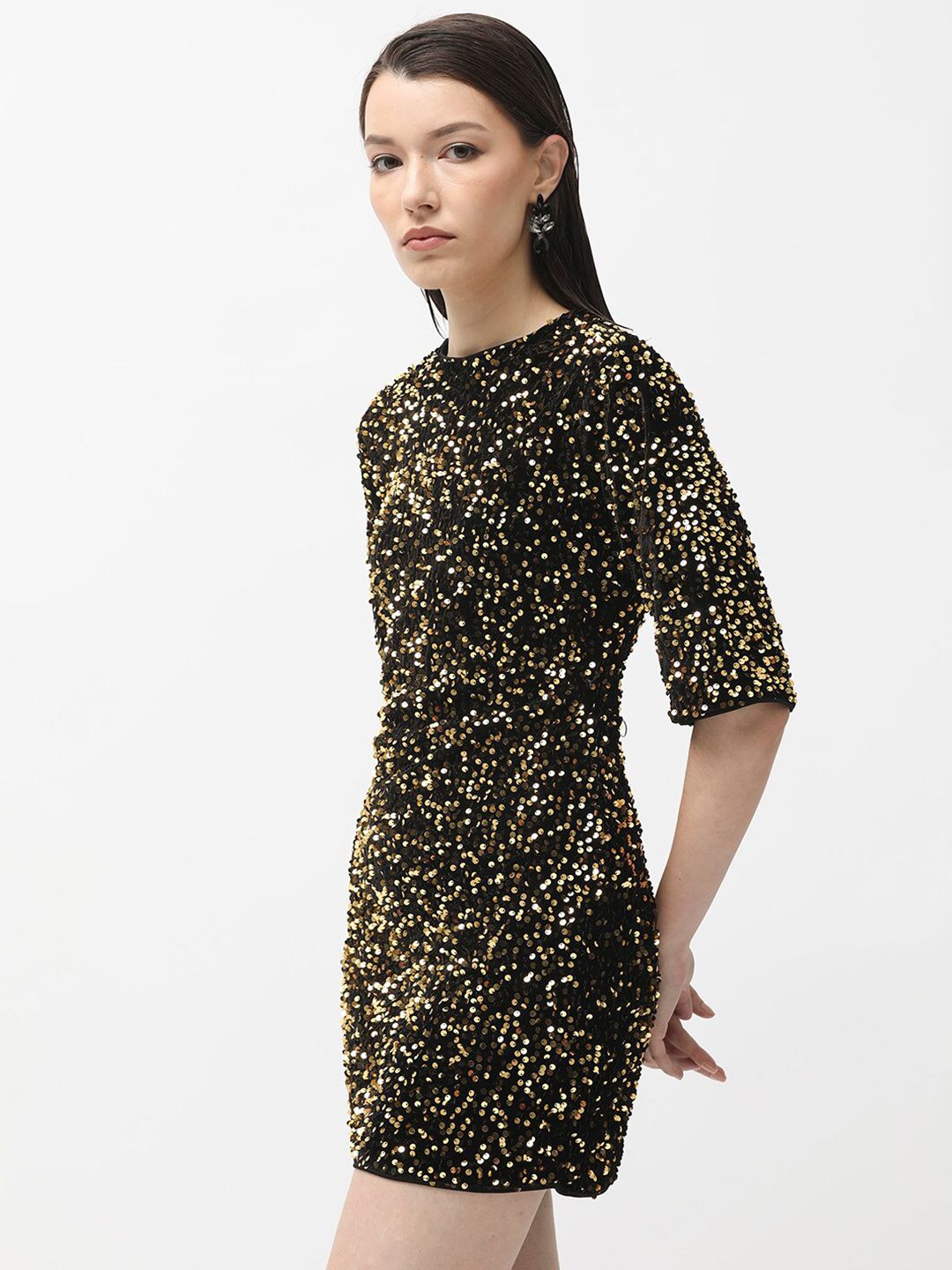 RAREISM Sequinned Embellished Bodycon Dress