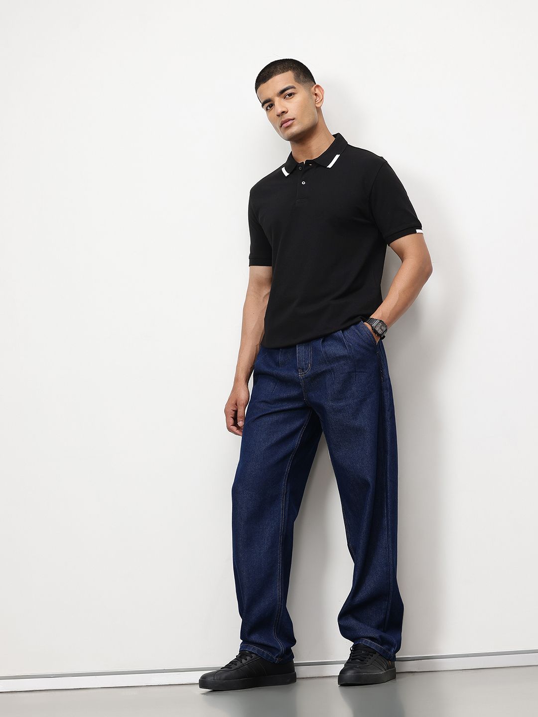 ether Contrast Collar Classic Fit Organic Cotton T-shirt