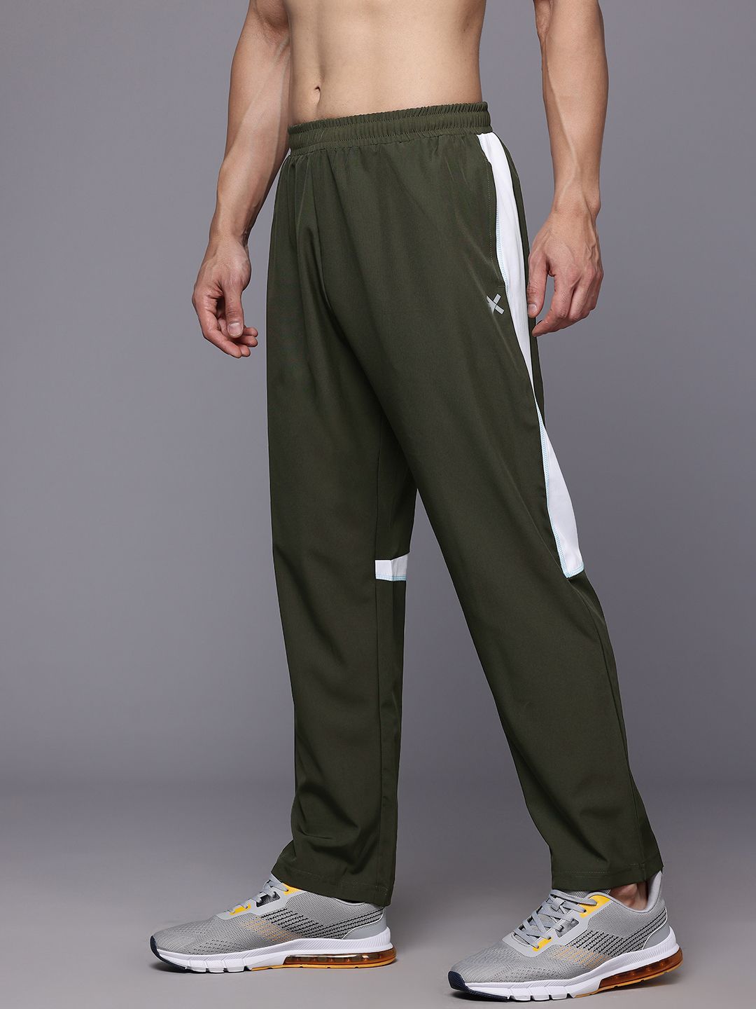 HRX by Hrithik Roshan Men Colourblocked Rapid-Dry Running Track Pants