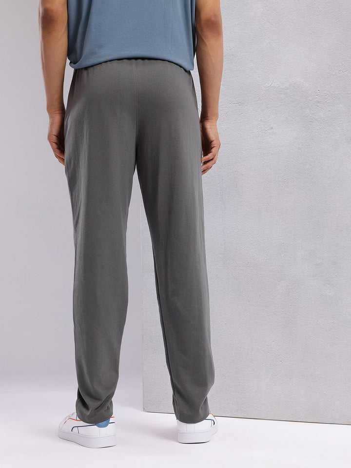 HRX by Hrithik Roshan Men Contrast Piping Mid-Rise Lifestyle Track Pants