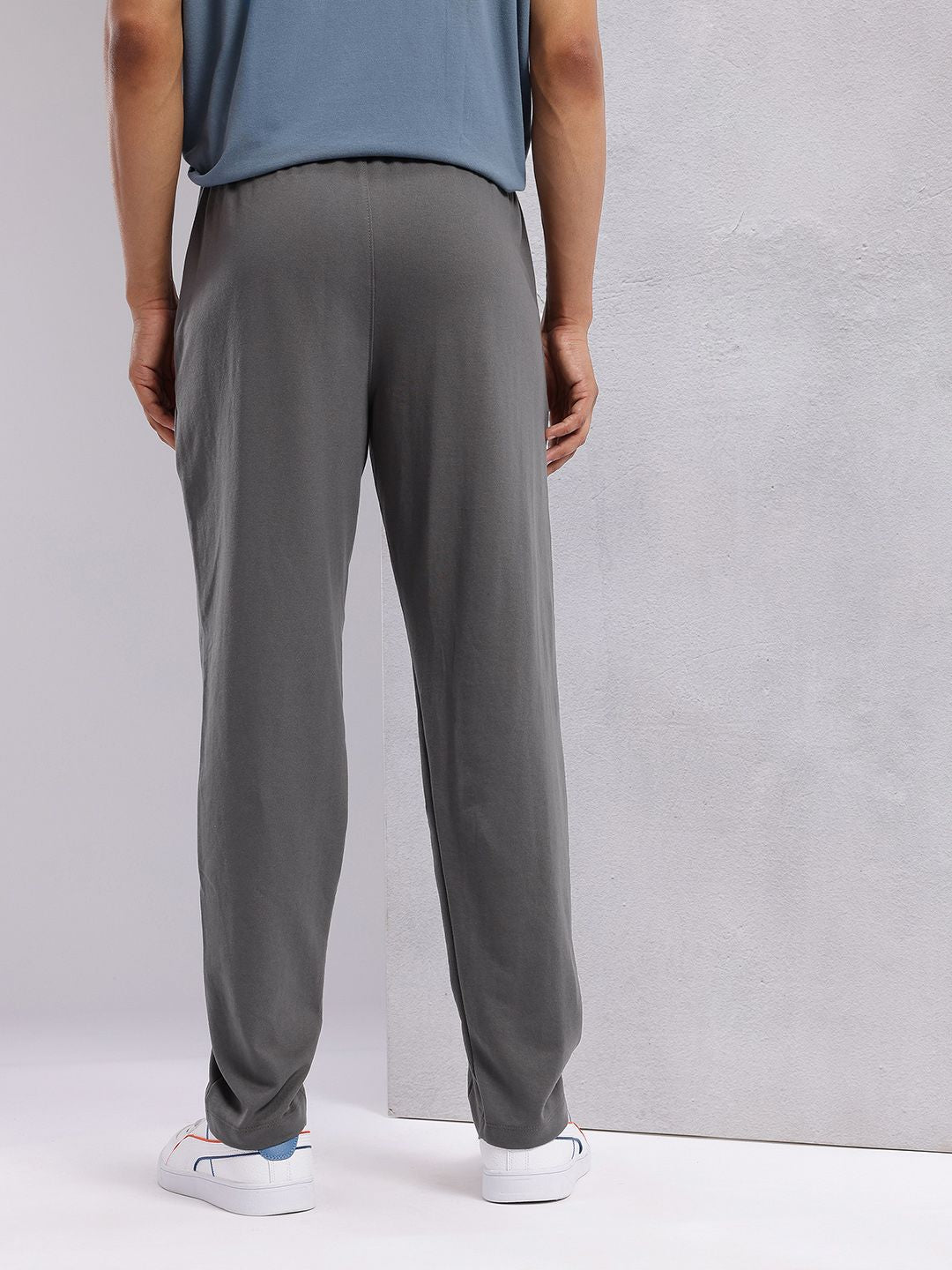 HRX by Hrithik Roshan Men Contrast Piping Mid-Rise Lifestyle Track Pants
