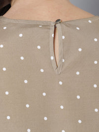 Tokyo Talkies Women Taupe Printed Top
