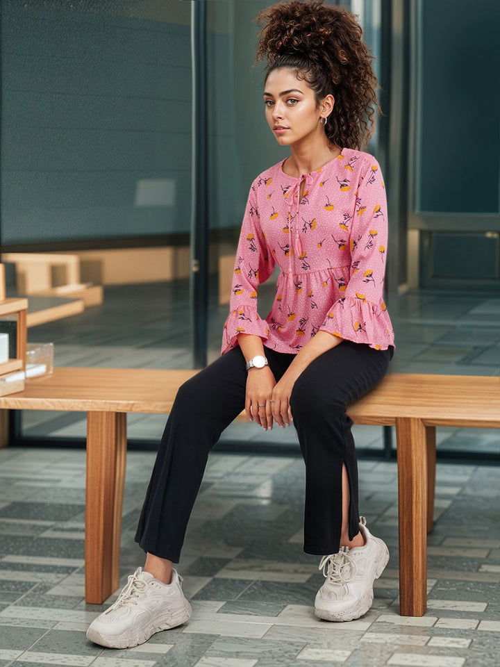 DressBerry Floral Printed A-Line Top