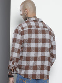 The Indian Garage Co Checked Pure Cotton Casual Shirt