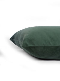 STITCHNEST Green 2 Pieces Velvet Square Cushion Covers