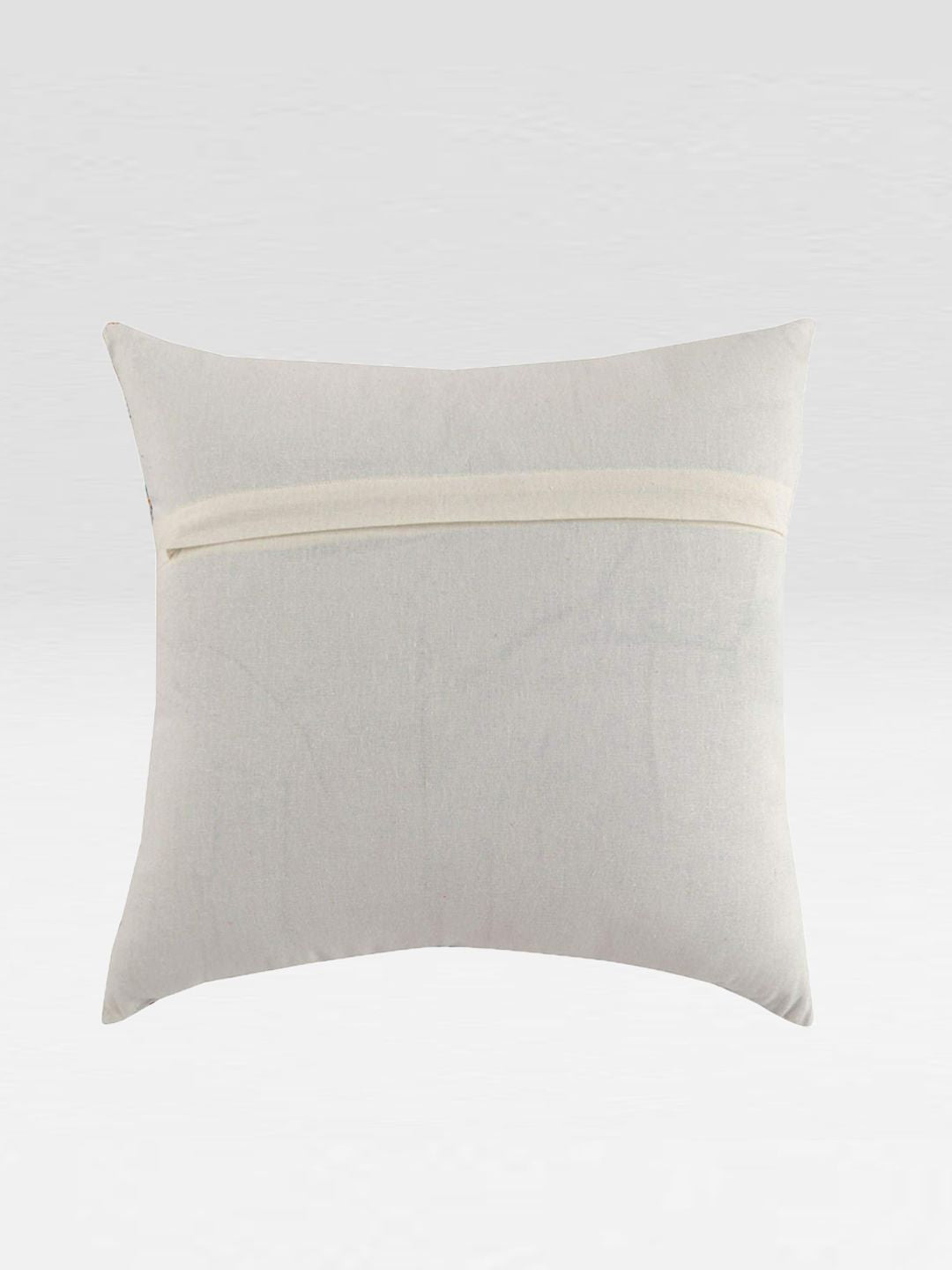 STITCHNEST Blue & Green Set of 2 Geometric Square Cushion Covers