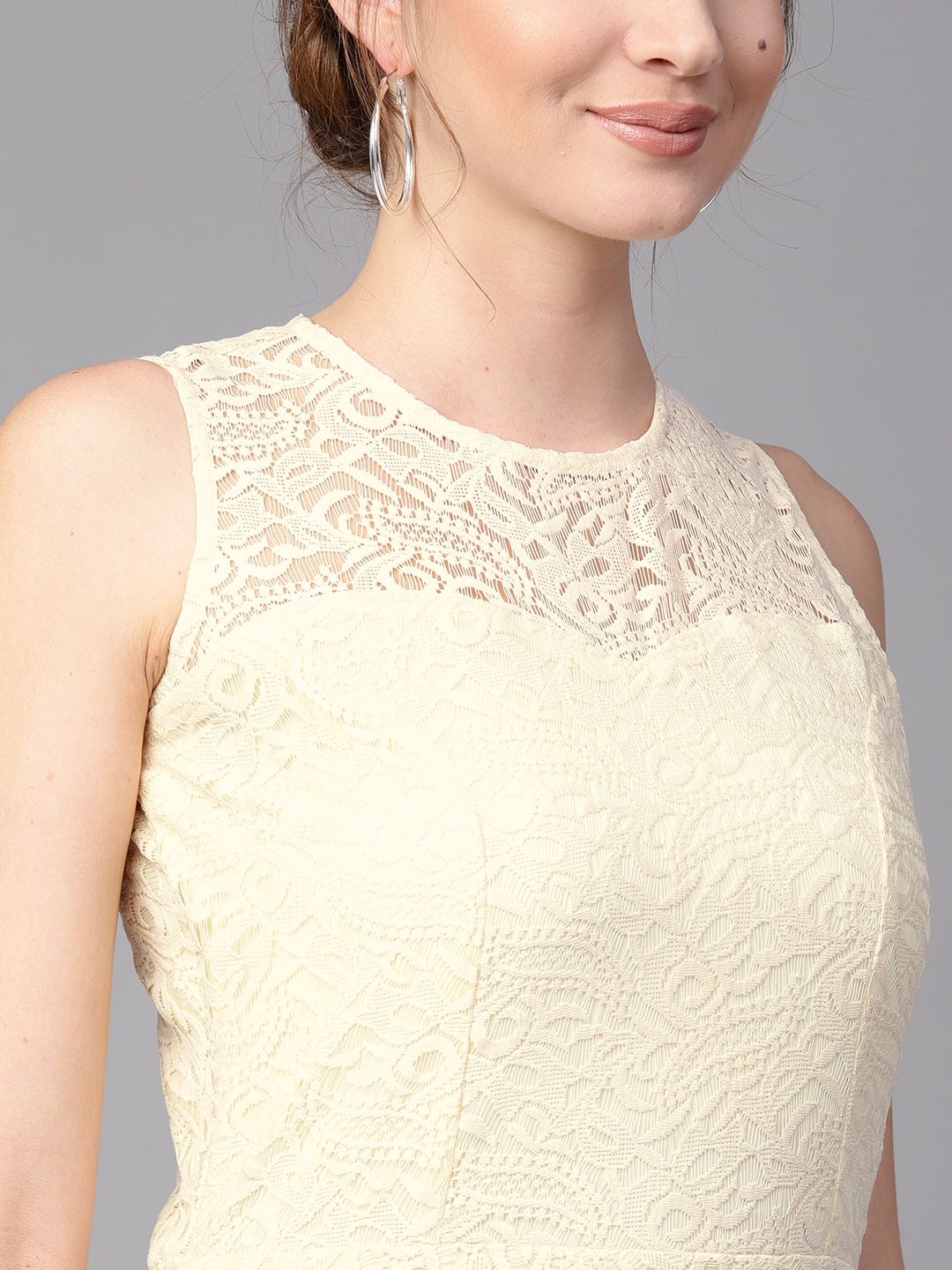 Athena Yellow Lace Maxi Dress