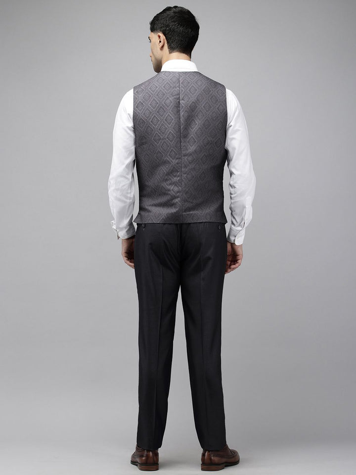 Park Avenue Super Slim Fit Notched Lapel Single-Breasted 3 Piece Suit