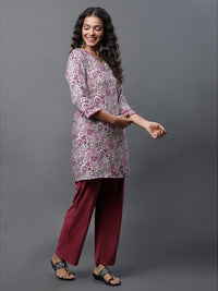 AURELIA Ethnic Motifs Printed Straight Kurti