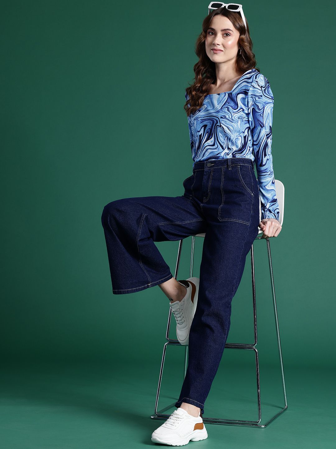 DressBerry Abstract Print Top