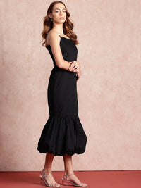 all about you Pure Cotton Shoulder Straps Drop-Waist Midi Dress