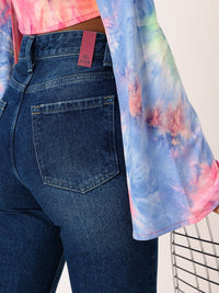 DressBerry Women Urban Savvy Straight Fit Faded Jeans