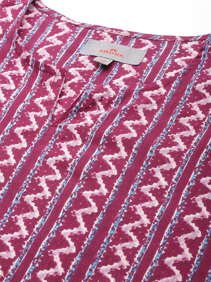 Anouk Men Printed Pure Cotton Kurta