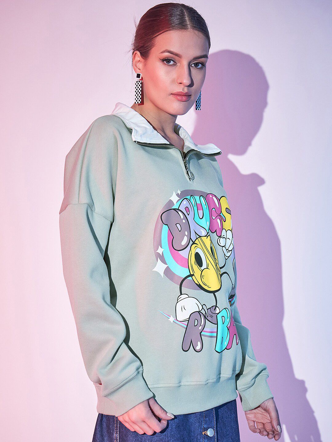STREET 9 Graphic Printed Pullover