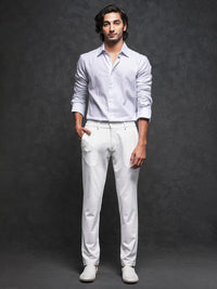 RARE RABBIT Men Broad Slim Fit Cotton Shirt