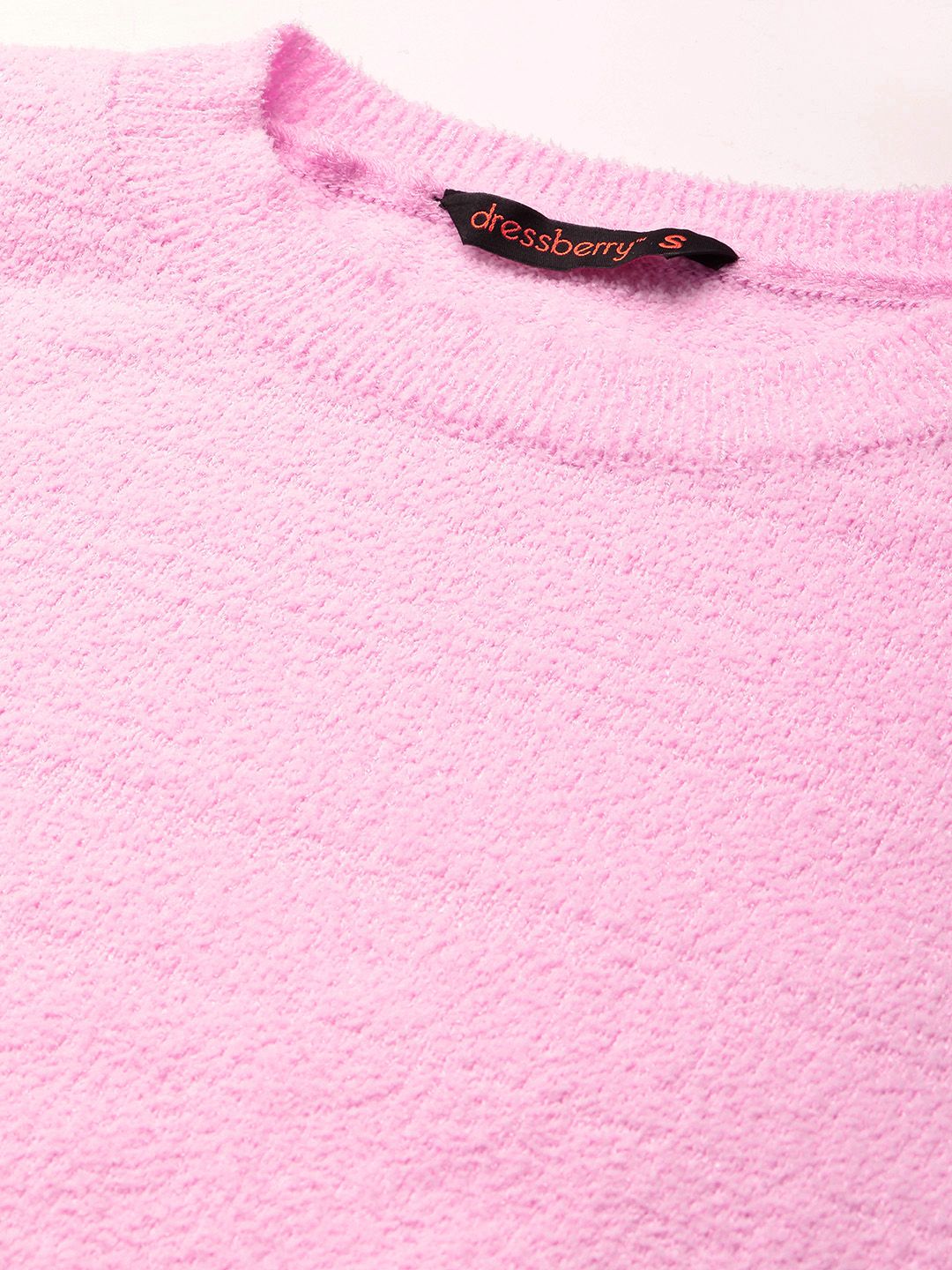 DressBerry Solid Cropped Pullover