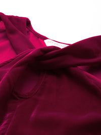 all about you Keyhole Twisted Neck Sleeveless Velvet Top