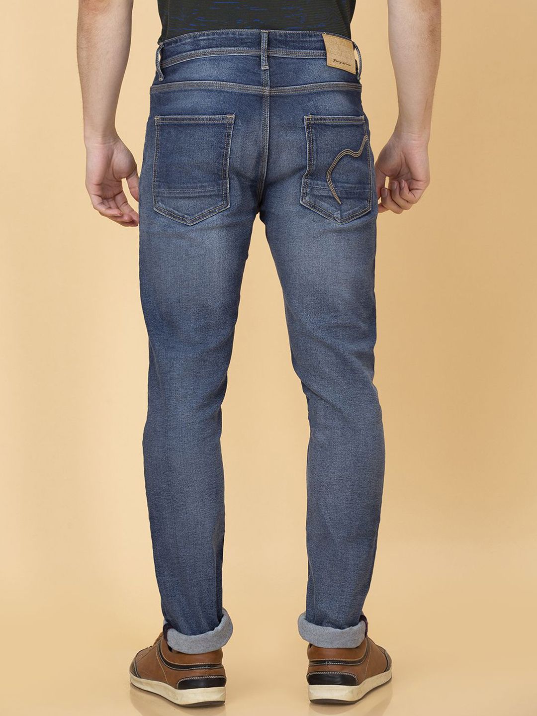Being Human Men Skinny Fit Mid-Rise Cotton Light Fade Jeans