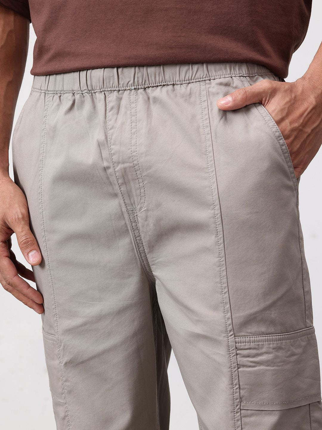 ether Men Mid-Rise Relaxed Fit Cargos
