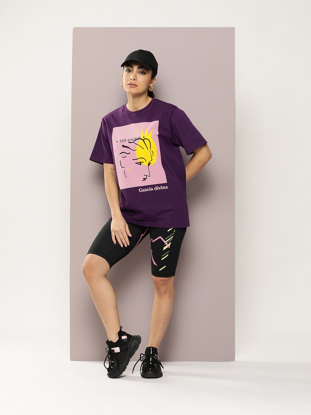 DILLINGER Graphic Printed Oversized Pure Cotton T-Shirt