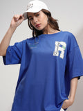 Tokyo Talkies Women Printed Drop-Shoulder Oversized Tshirt