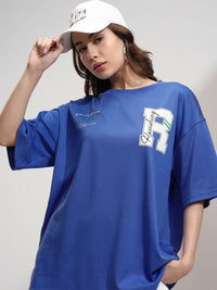 Tokyo Talkies Women Printed Drop-Shoulder Oversized Tshirt