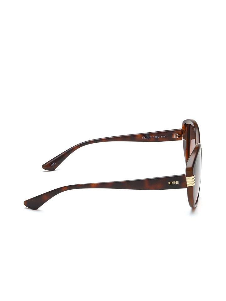 Idee wanita cermin mata hitam cateye dengan lensa terlindung UV