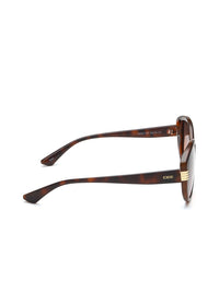 Idee wanita cermin mata hitam cateye dengan lensa terlindung UV