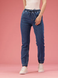 DressBerry Women High-Rise Light Fade Stretchable Jogger