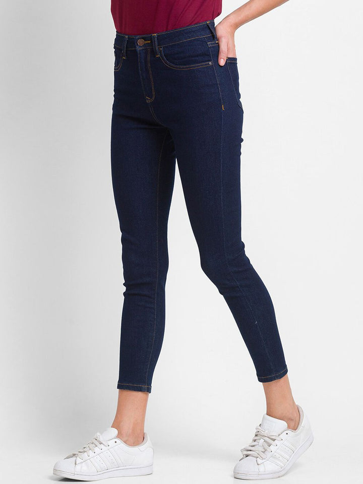 SPYKAR Women Blue Super Skinny Fit High-Rise Jeans