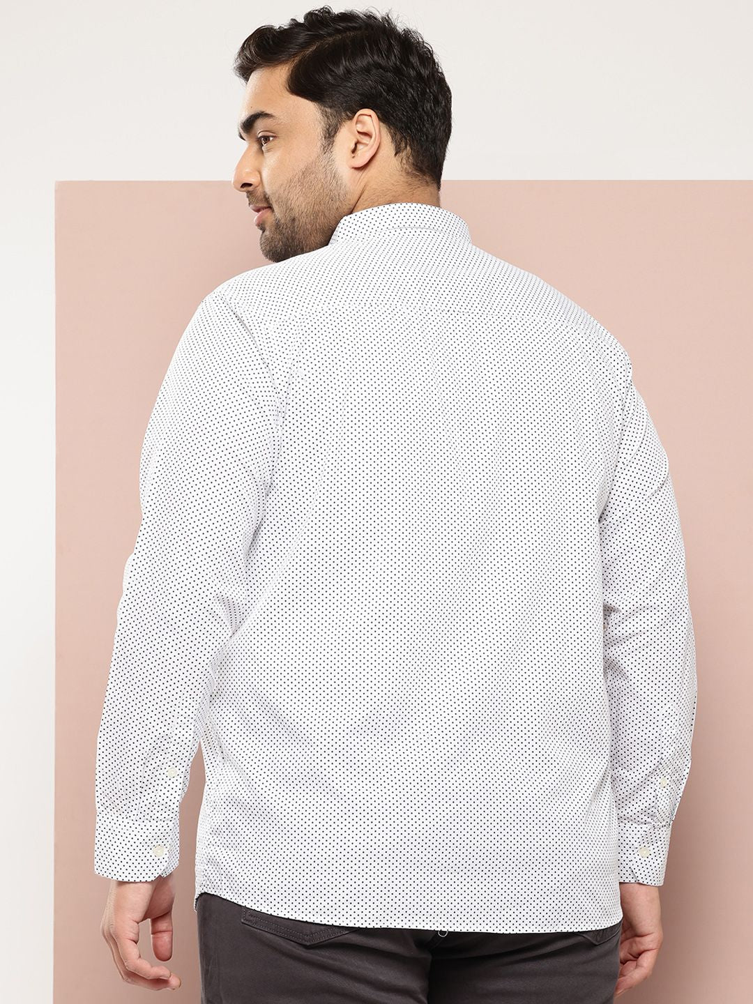 Thomas Scott Plus Size Premium Printed Pure Cotton Casual Shirt