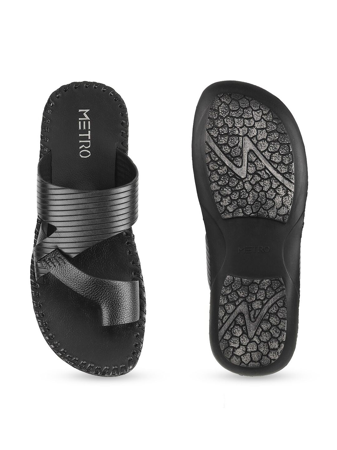 Metro Men Leather Comfort Sandals