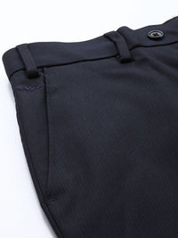 Park Avenue Men Striped Slim Fit Formal Trousers