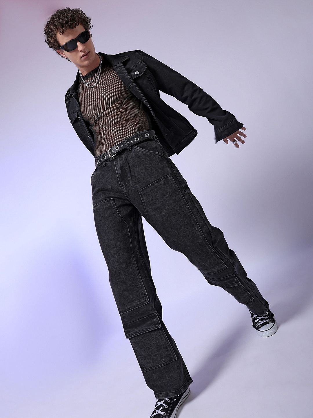 The Indian Garage Co Men Relaxed Fit Mildly Distressed Jeans