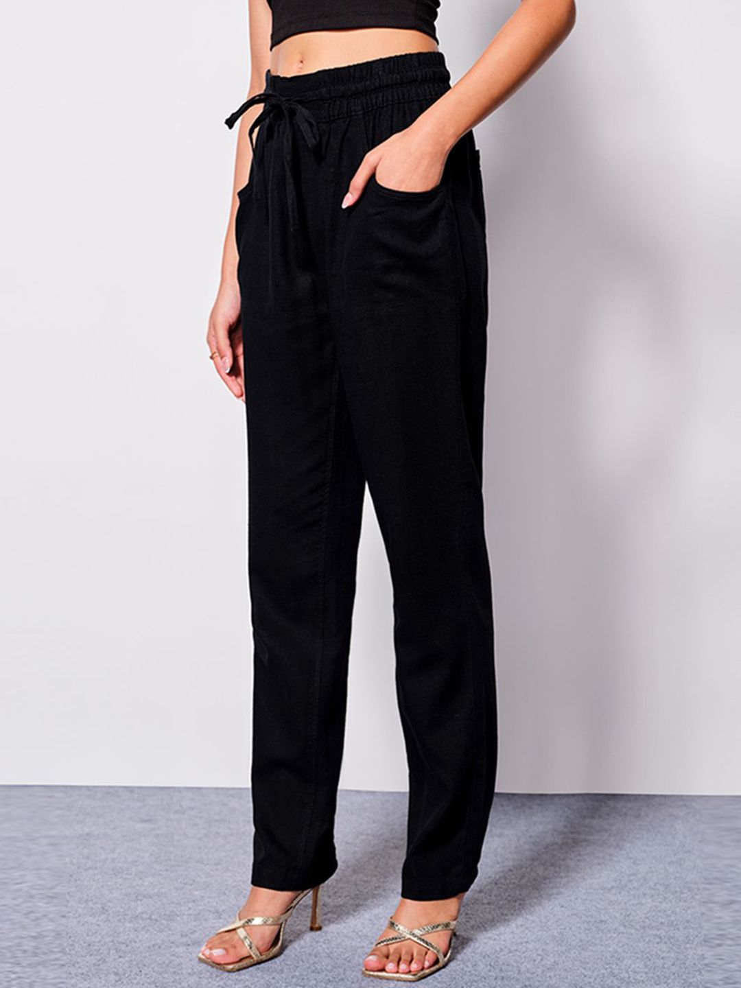AND Women Mid-Rise Trousers