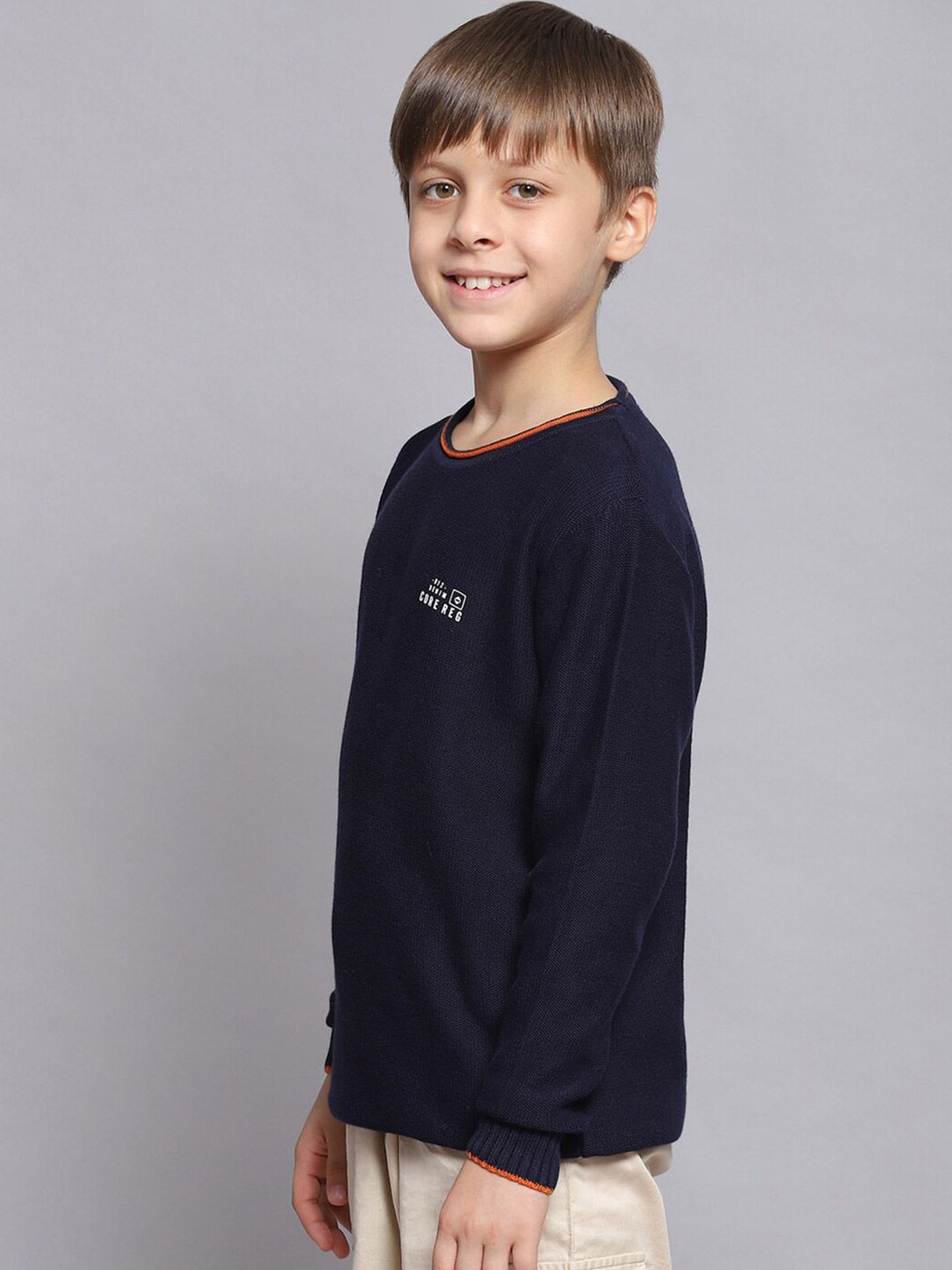Monte Carlo Boys Long Sleeves Pure Cotton Pullover