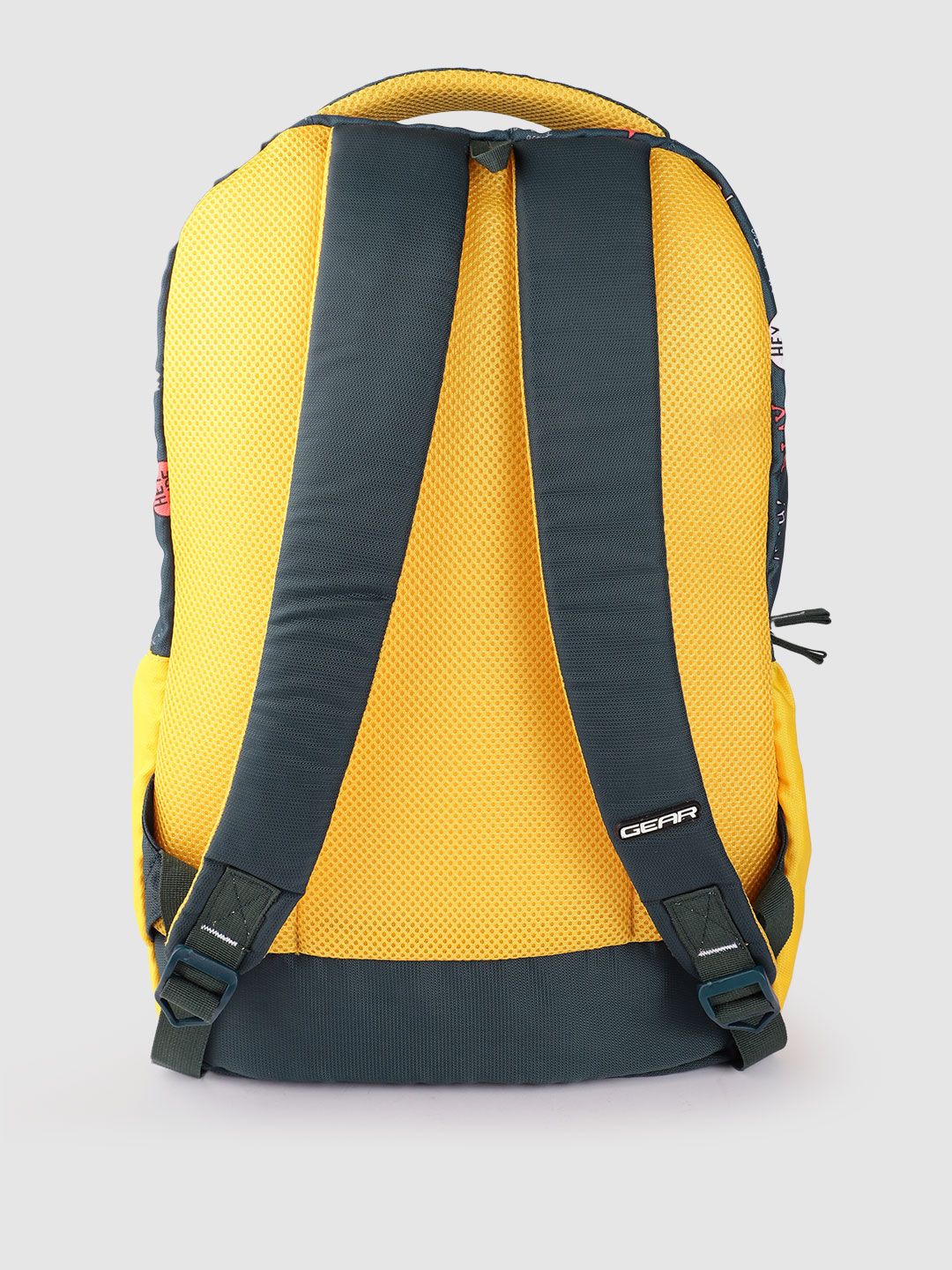 Gear Kids Colourblocked & Printed Backpack- 21.5 L