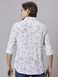 Being Human Men White Slim Fit Opaque Casual Shirt