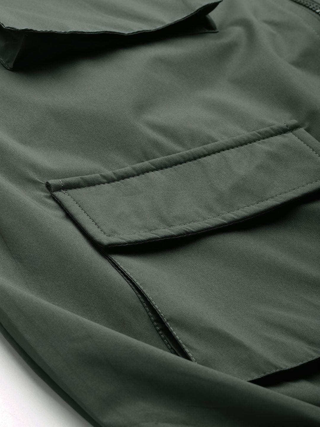 HRX by Hrithik Roshan Longline Cargo-Style Tailored Jacket