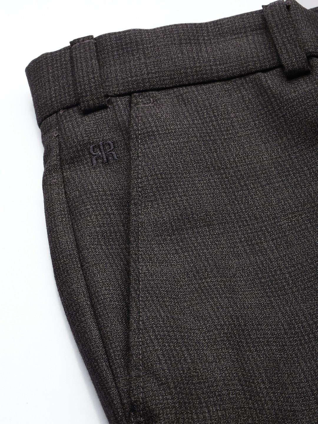 Raymond Men Checked Slim Fit Formal Trousers