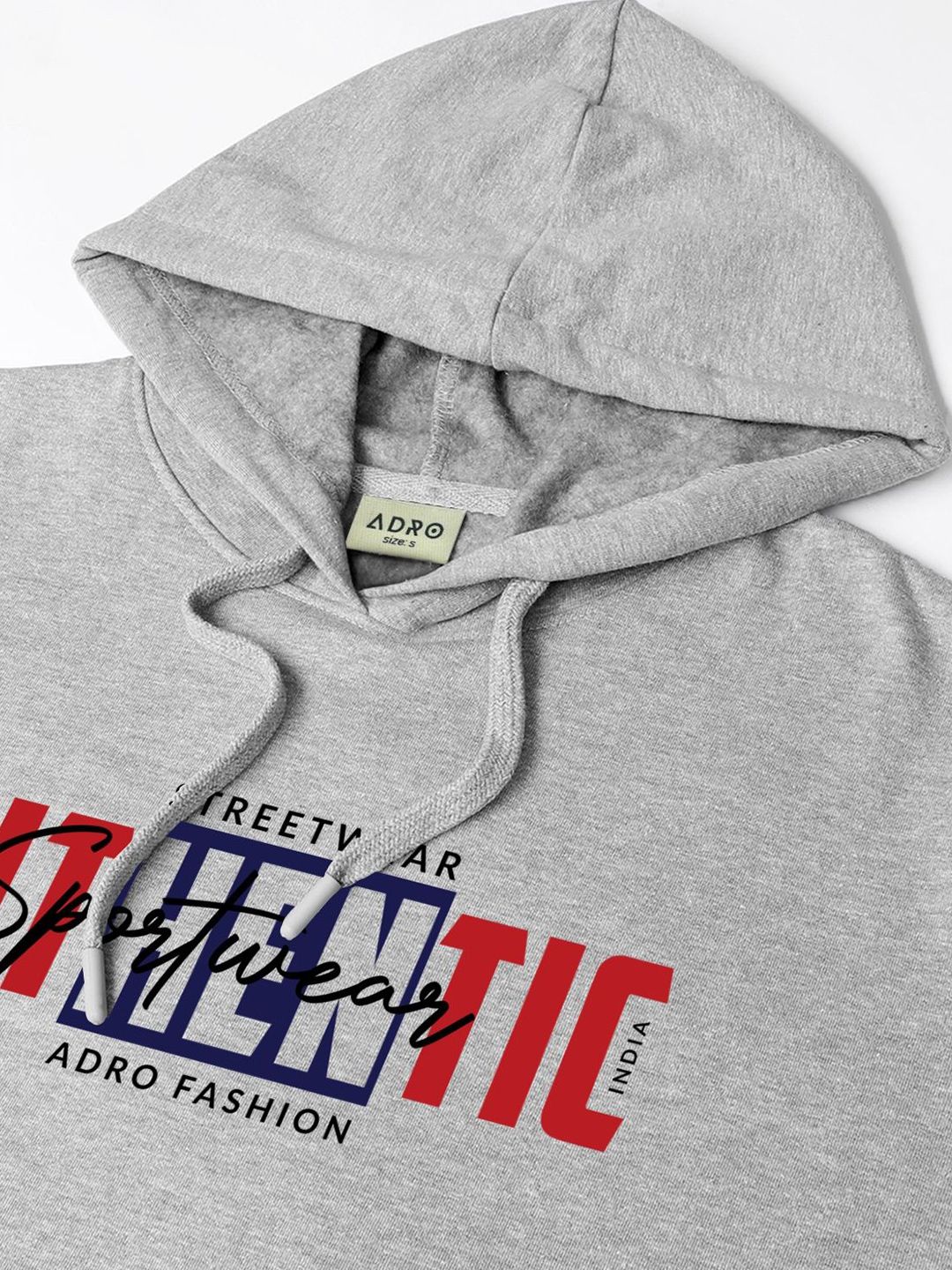 ADRO Men Printed Hooded Sweatshirt