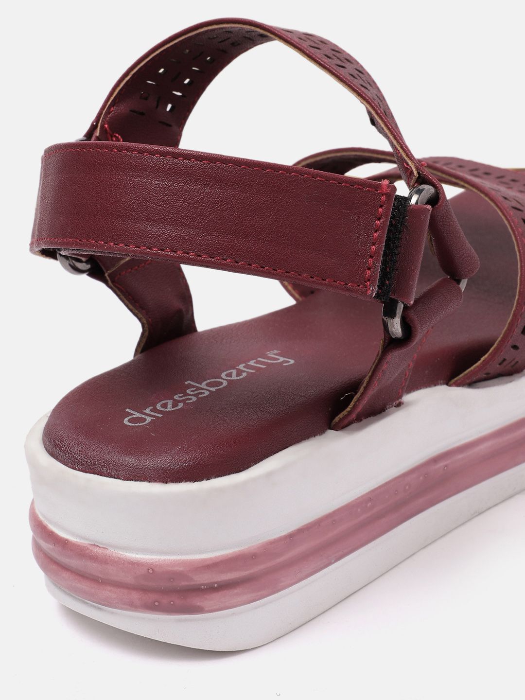 DressBerry Comfort Sandals with Laser Cuts