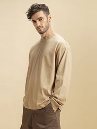 Bewakoof Cotton Solid Oversized T-shirt