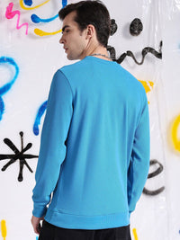 The Indian Garage Co Self Design Textured Long Sleeve Pullover Sweatshirt