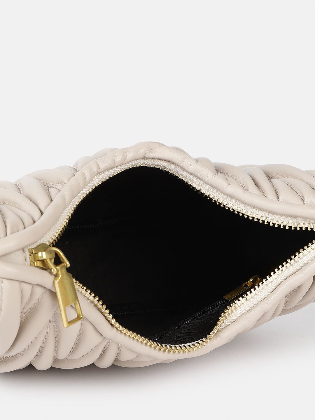 DressBerry Textured Structured Shoulder Bag